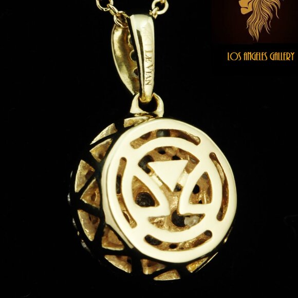 $3450 / NEW / Levian 0.5 CWT Chocolate & Nude Diamond Necklace / 14K Gold - Picture 9 of 9